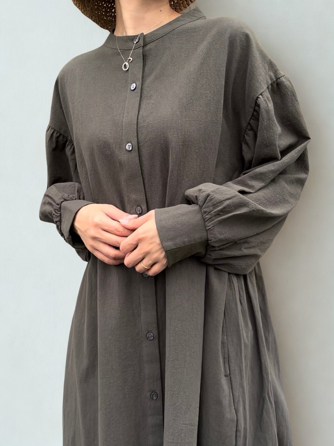 ボイルワンピース カーキ