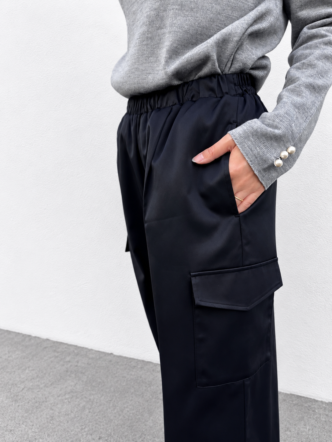 イージーカーゴパンツ ブラック
