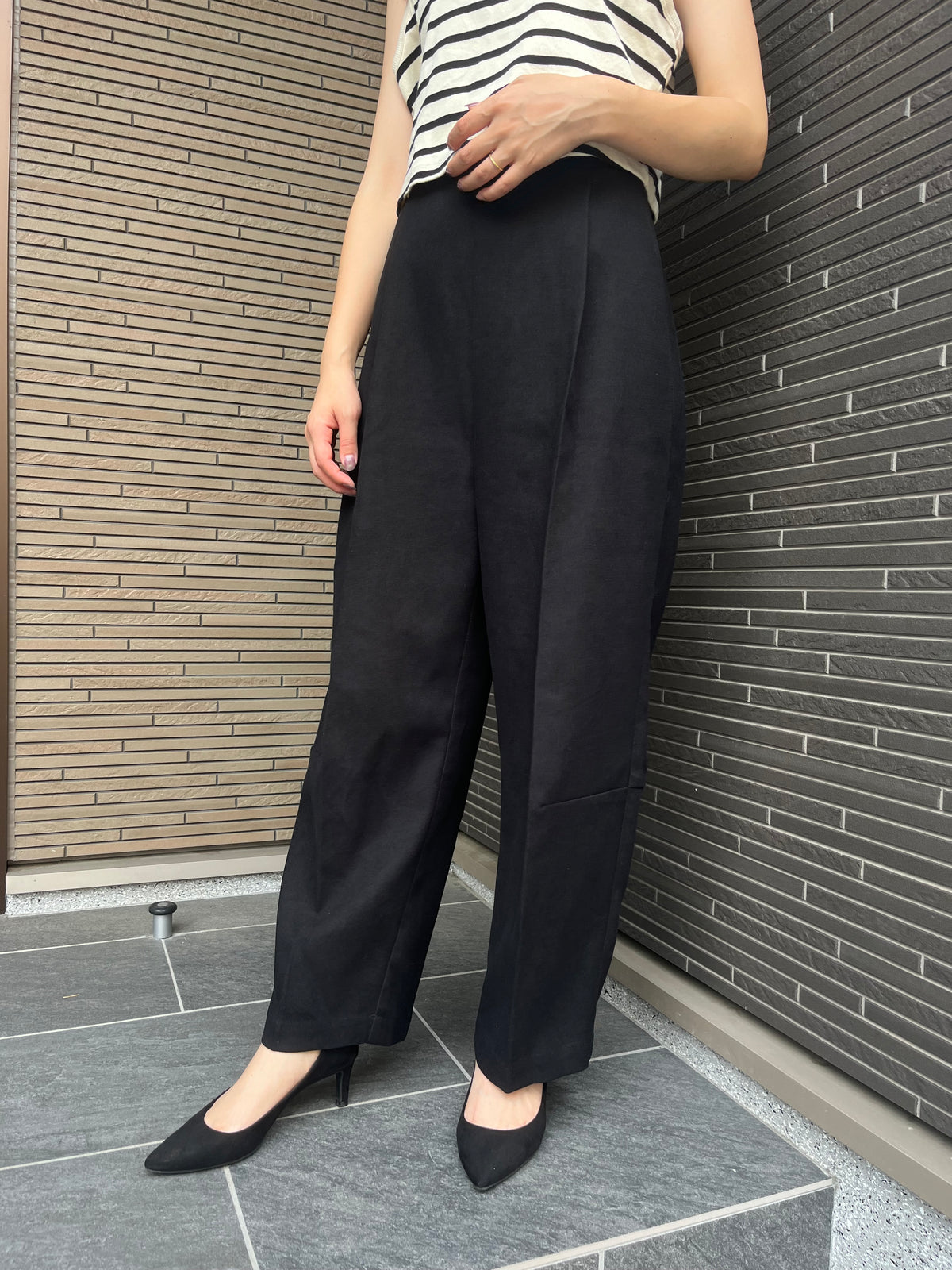 バレルパンツ ブラック