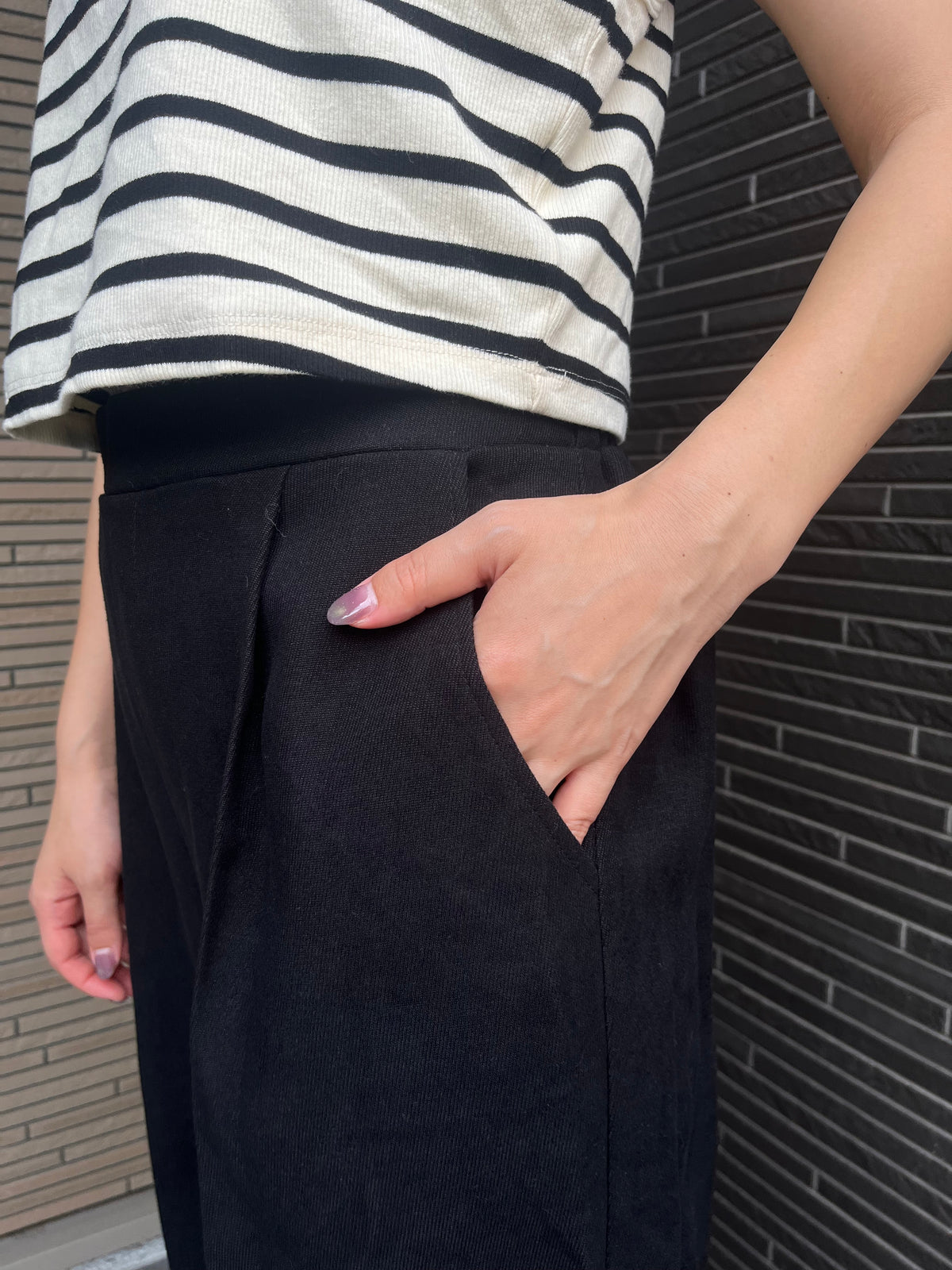 バレルパンツ ブラック