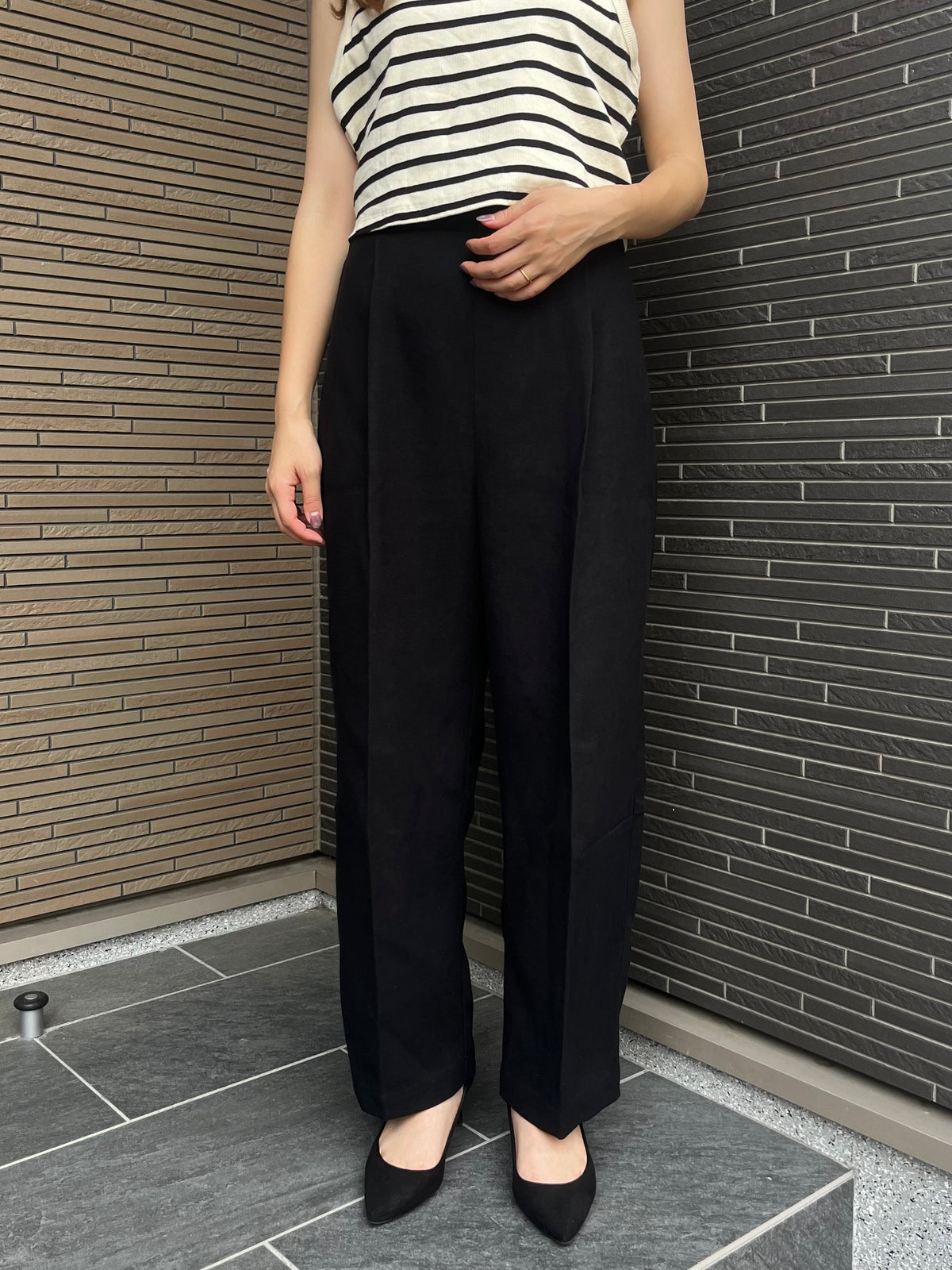 バレルパンツ ブラック