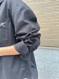 バックコクーンシャツ ブラック