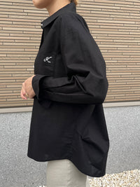 バックコクーンシャツ ブラック